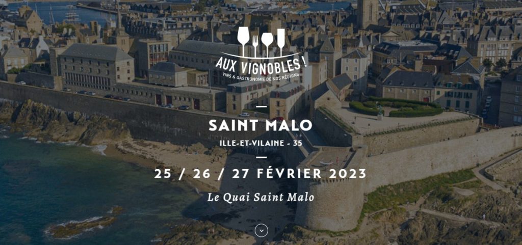 salon viticole gastronomique affiche st malo